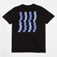 Polar Wavy Faces T-Shirt - Black thumbnail