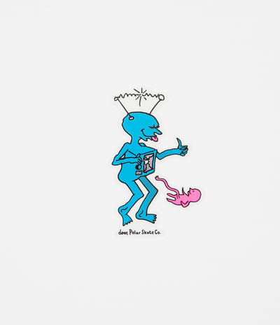 Polar x Ron Chatman TV Kid Sticker - Cyan