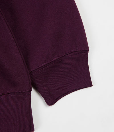 Polar Zip Neck Sweatshirt - Prune