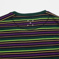 Pop Trading Company Alpine Stripe Logo Long Sleeve T-Shirt - Eggplant thumbnail