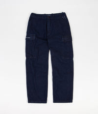 Pop Trading Company Cargo Denim Pants - Rinsed Indigo