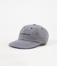 Pop Trading Company Flexfoam 6 Panel Cap - White / Red Plaid