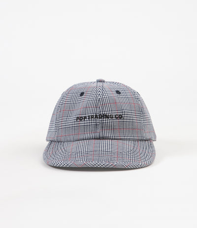 Pop Trading Company Flexfoam 6 Panel Cap - White / Red Plaid