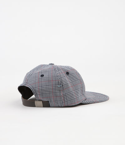 Pop Trading Company Flexfoam 6 Panel Cap - White / Red Plaid