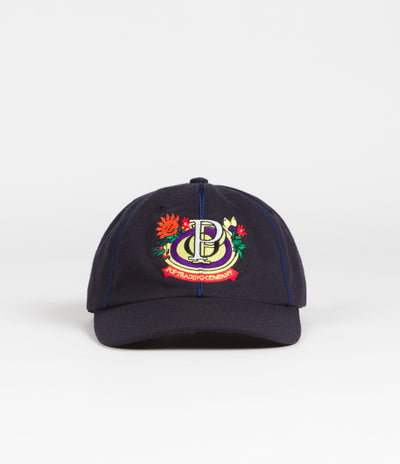 Pop Trading Company Floral Crest Cap - Navy Wool