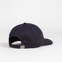 Pop Trading Company Floral Crest Cap - Navy Wool thumbnail