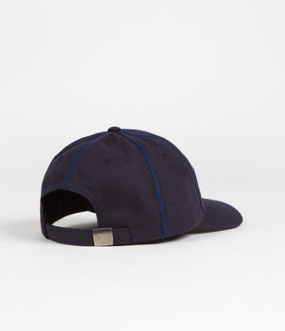 Pop Trading Company Floral Crest Cap - Navy Wool