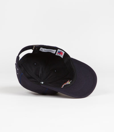 Pop Trading Company Floral Crest Cap - Navy Wool