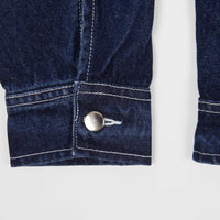 Pop Trading Company Full Button Jacket - Rinsed Denim thumbnail