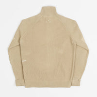 Pop Trading Company Full Zip Knitted Jacket - White Pepper thumbnail