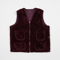 Pop Trading Company Harold Reversible Vest - Eggplant thumbnail