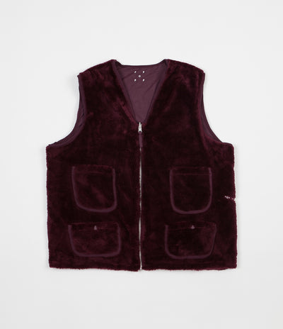 Pop Trading Company Harold Reversible Vest - Eggplant