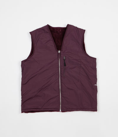 Pop Trading Company Harold Reversible Vest - Eggplant