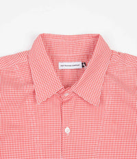 Pop Trading Company Italo Shirt - Orange Gingham | Flatspot