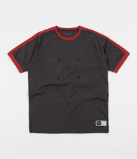 Pop Trading Company Keenan T-Shirt - Charcoal / Pepper Red