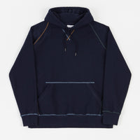 Pop Trading Company Logo Embroidered Hoodie - Navy / Multi thumbnail