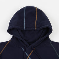 Pop Trading Company Logo Embroidered Hoodie - Navy / Multi thumbnail