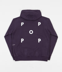 Pop Trading Company Logo Hoodie - Dark Purple | Flatspot