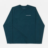 Pop Trading Company Logo Long Sleeve T-Shirt - Dark Teal thumbnail