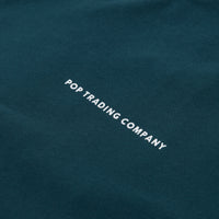 Pop Trading Company Logo Long Sleeve T-Shirt - Dark Teal thumbnail