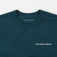 Pop Trading Company Logo Long Sleeve T-Shirt - Dark Teal thumbnail