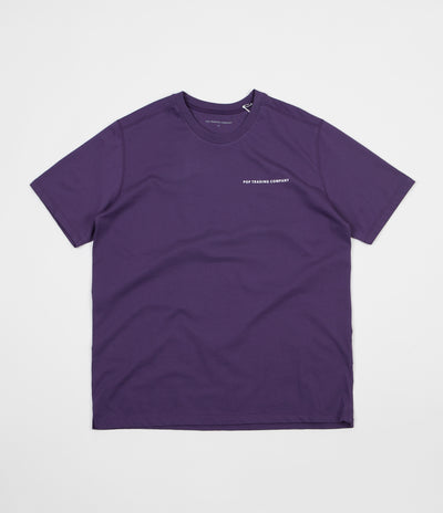 Pop Trading Company Logo T-Shirt - Eggplant