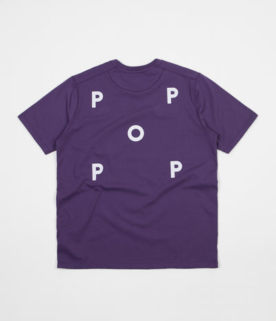 Pop Trading Company Logo T-Shirt - Eggplant