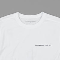 Pop Trading Company Logo T-Shirt - White / Black thumbnail