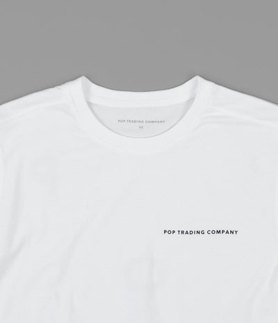 Pop Trading Company Logo T-Shirt - White / Black