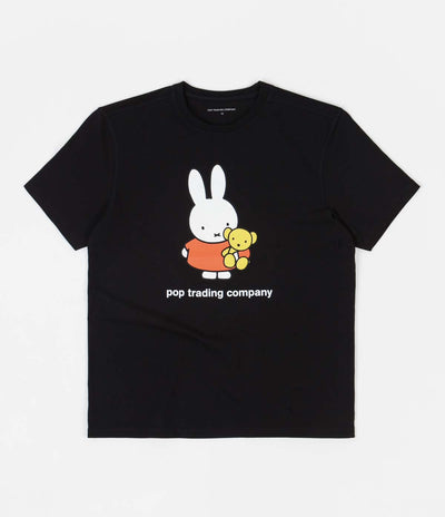 Pop Trading Company Miffy Bear T-Shirt - Black