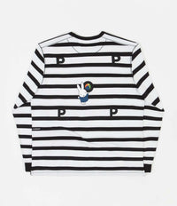 Pop Trading Company Miffy Striped Long Sleeve T-Shirt - Black / White