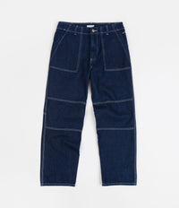 Pop Trading Company Phatigue Farm Pants - Rinsed Denim