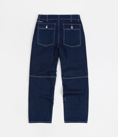 Pop Trading Company Phatigue Farm Pants - Rinsed Denim