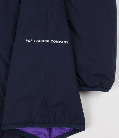 Pop Trading Company Plada Reversible Jacket - Navy / Grape