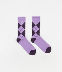 Pop Trading Company Pop Burly Socks - Violet / Dark Purple