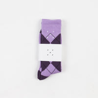 Pop Trading Company Pop Burly Socks - Violet / Dark Purple thumbnail