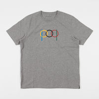 Pop Trading Company Ringer T-Shirt - Heather Grey thumbnail