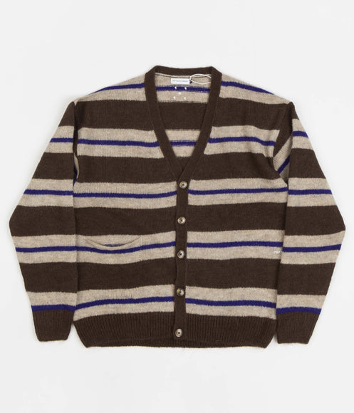 Pop Trading Company Striped Cardigan - Rain Drum | Flatspot