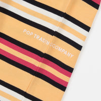 Pop Trading Company Striped Long Sleeve T-Shirt - Orange / Multicolour thumbnail