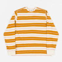 Pop Trading Company Striped Long Sleeve T-Shirt - Spruce Yellow thumbnail