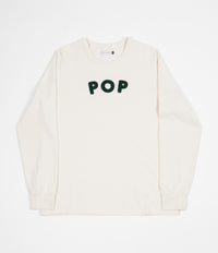 Pop Trading Company Uni Long Sleeve T-Shirt - Off White