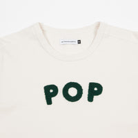 Pop Trading Company Uni Long Sleeve T-Shirt - Off White thumbnail