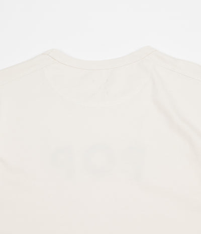 Pop Trading Company Uni Long Sleeve T-Shirt - Off White