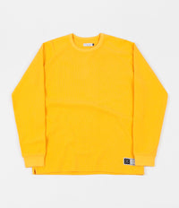 Pop Trading Company Waffle Long Sleeve T-Shirt - Burnt Yellow