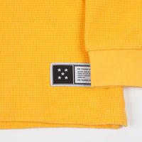 Pop Trading Company Waffle Long Sleeve T-Shirt - Burnt Yellow thumbnail