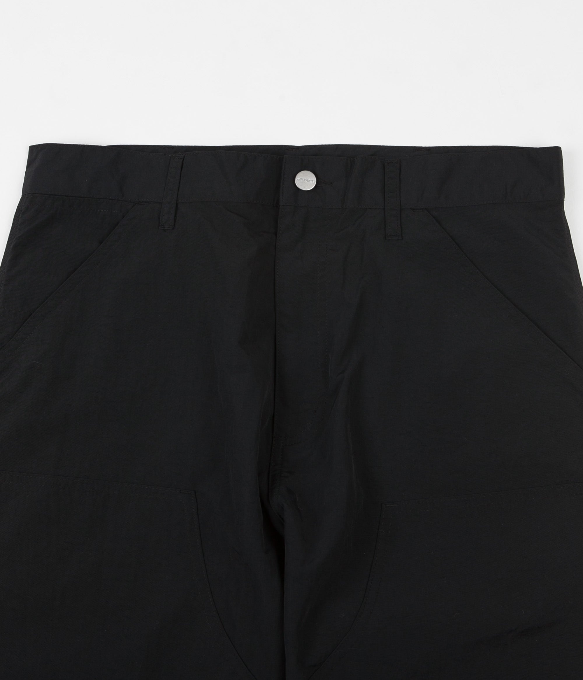 Pop Trading Company x Carhartt Double Knee Pants - Black | Flatspot