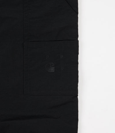 Pop Trading Company x Carhartt Double Knee Pants - Black