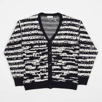 Pop Trading Company x Gilles De Brock Knitted Cardigan - Navy / Off White thumbnail