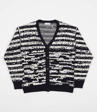 Pop Trading Company x Gilles De Brock Knitted Cardigan - Navy / Off White