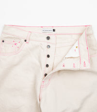 Pop Trading Company x Lex Pott DRS Denim Pants - Natural White